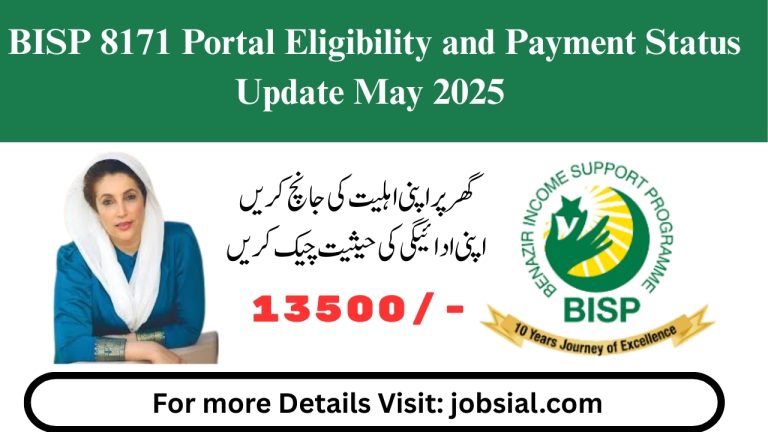 BISP 8171 Portal Eligibility and Payment Status Update May 2025