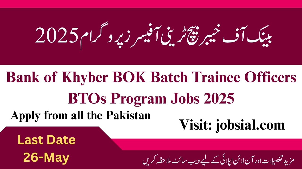 Bank of Khyber BOK Jobs 2025
