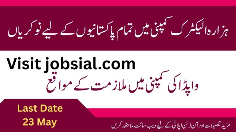 ETEA Hazara Electric Supply Company HAZECO Jobs