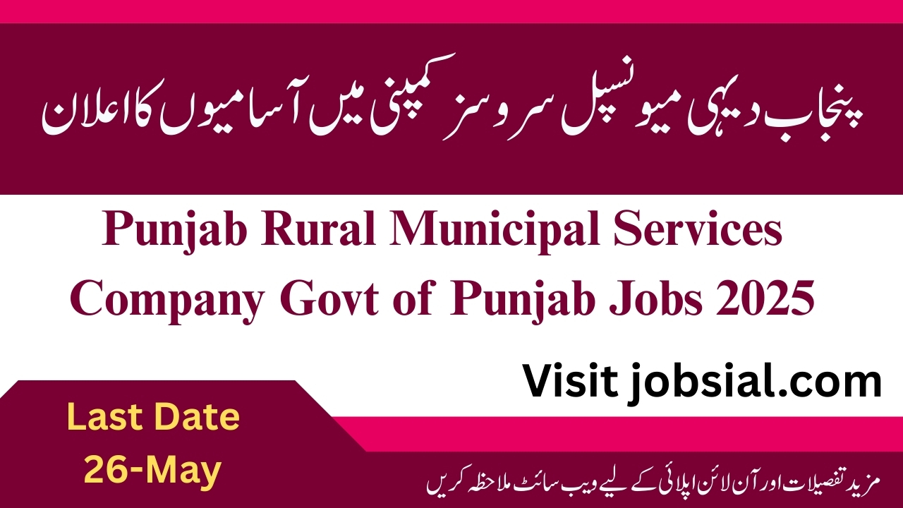 Punjab Rural Sustainable Water Supply and Sanitation Project Jobs 2025