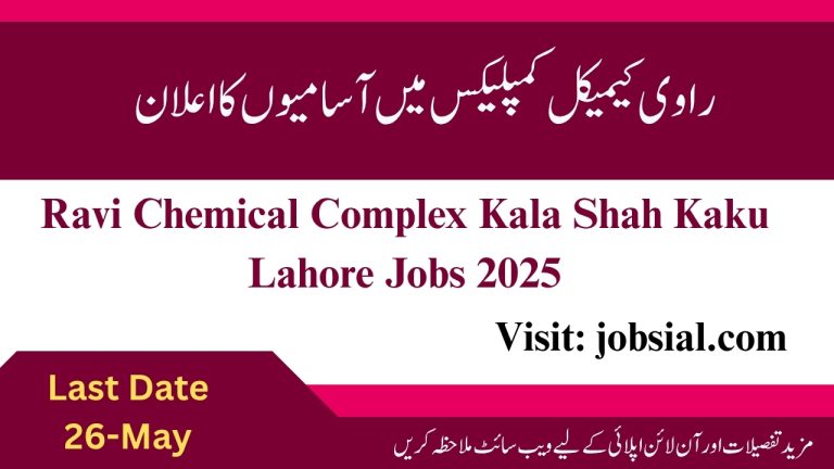 Ravi Chemical Complex Jobs 2025