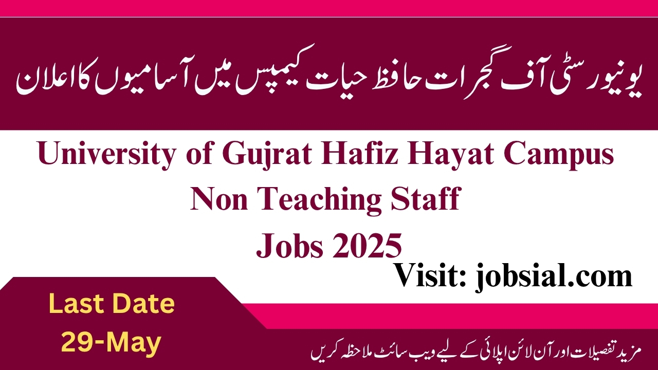 University of Gujrat Hafiz Hayat Campus Jobs 2025