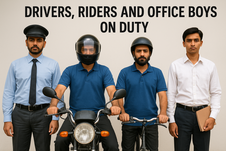 Drivers, Riders and Office Boys Jobs 2025 in Lahore