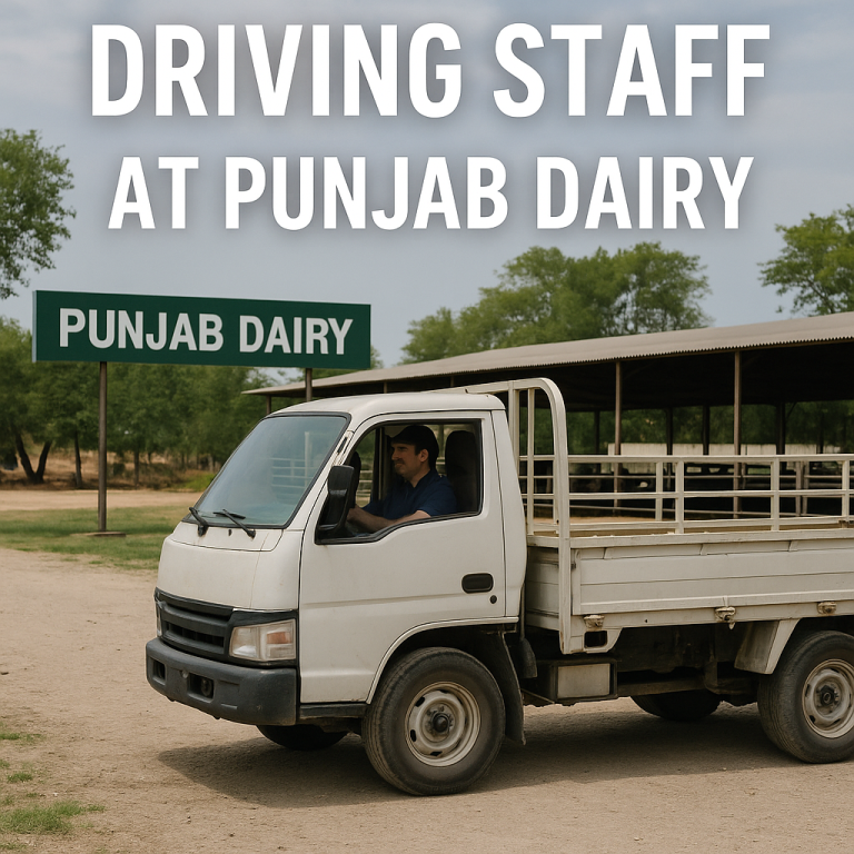Driving Staff Jobs at Punjab Dairy Lahore 2025