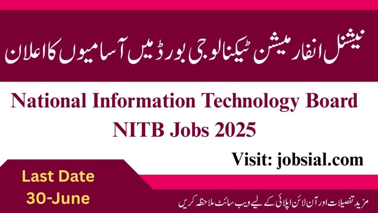 NITB Govt of Pakistan jobs 2025