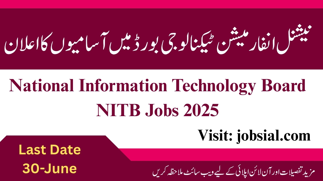 NITB Govt of Pakistan jobs 2025