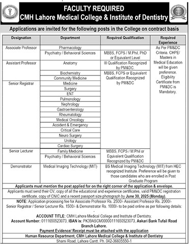 CMH Lahore Medical College & Institute of Dentistry
